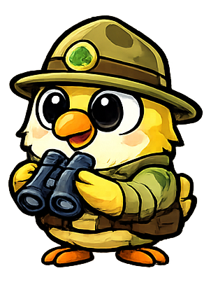 Birdo park ranger character